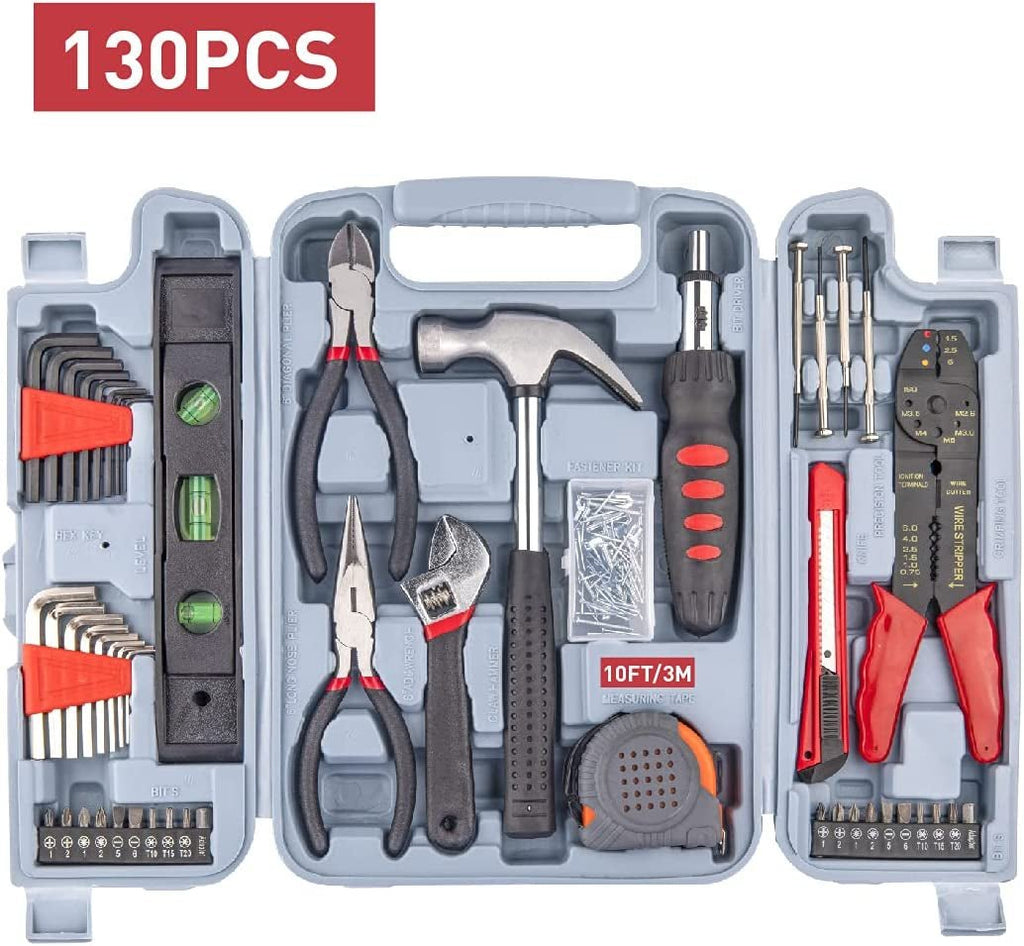 130 - Piece Kitchen Drawer Home Tool Kit - Brahouse