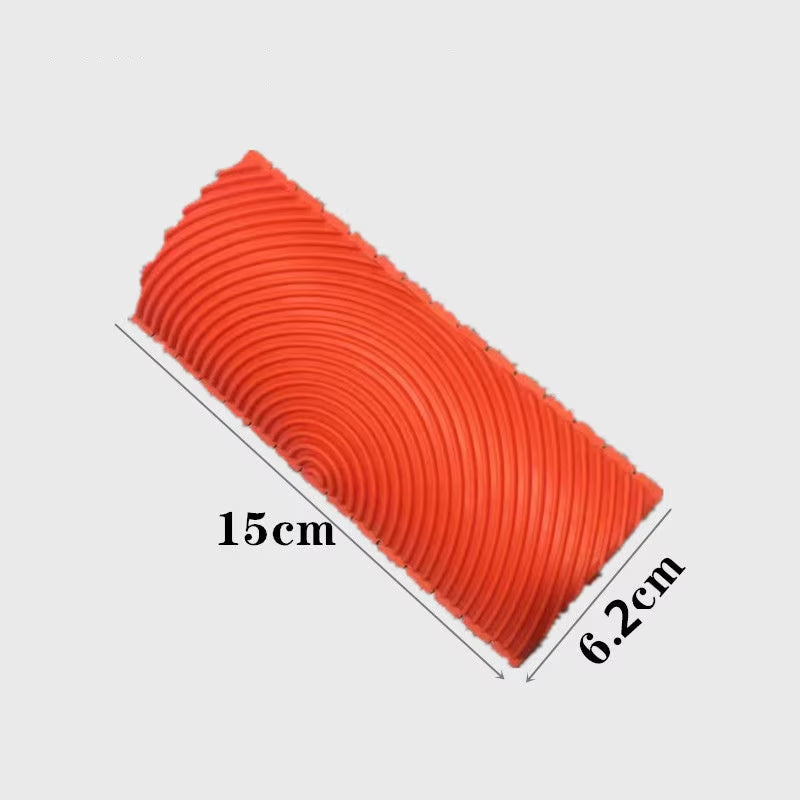 Rubber Roller Brush Imitation Wood Wall Painting Machine DIY Texture Roller Art Paint Brush for Home Decoration Painting Tools