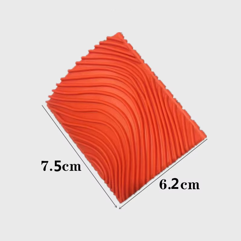 Rubber Roller Brush Imitation Wood Wall Painting Machine DIY Texture Roller Art Paint Brush for Home Decoration Painting Tools