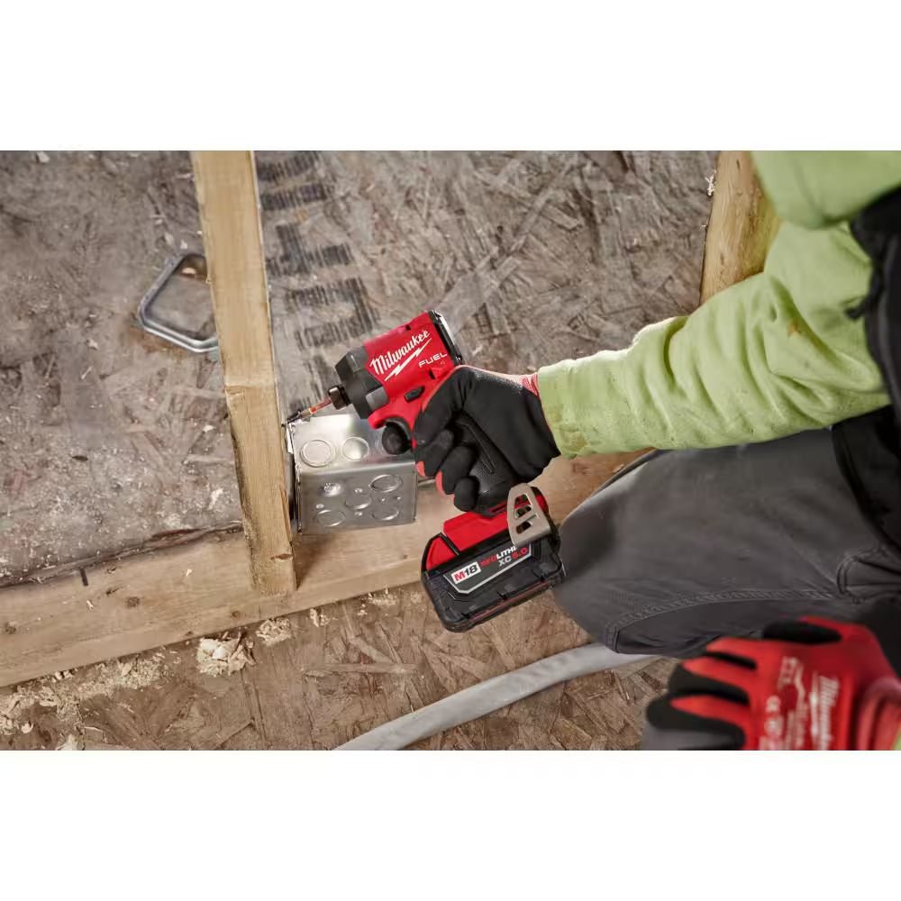 M18 Fuel 18 - V Lithium - Ion Brushless Cordless 1/4 In. Hex Impact Driver Kit W/(3) 5.0 Ah Batteries, Charger & Hard Case - Brahouse