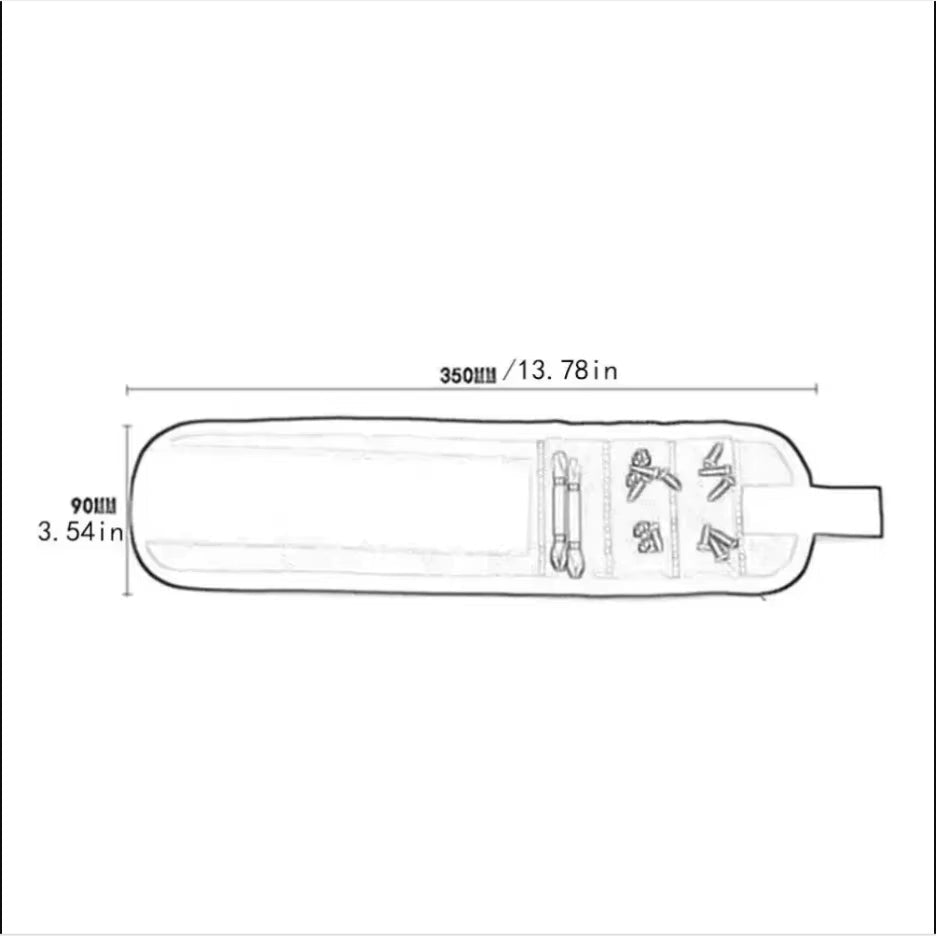 Magnetic Tool Wristband Working Magnetic Wristband, Magnetic Wristband with Strong Magnetic Nail Suction - Brahouse