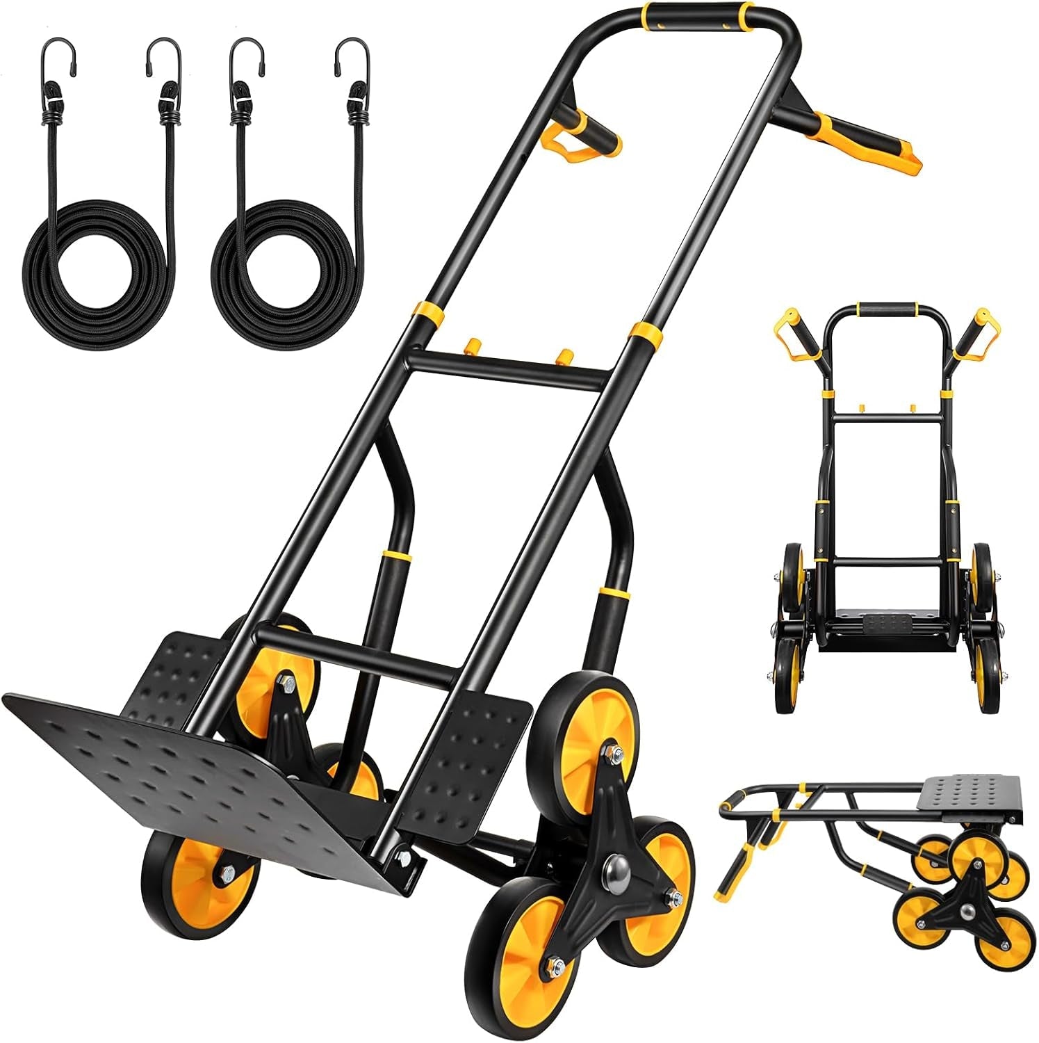 Stair Climbing Dolly, Upgraded Heavy - Duty Stair Climber Hand Truck 770 Lbs... - Brahouse