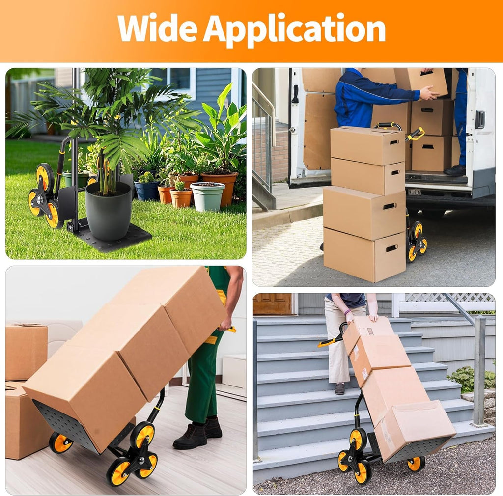 Stair Climbing Dolly, Upgraded Heavy - Duty Stair Climber Hand Truck 770 Lbs... - Brahouse