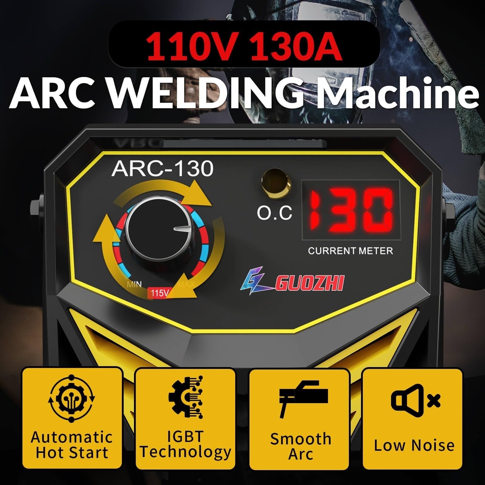 Stick Welder Small Mini Portable, 110V 130A ARC MMA Welding Machine with 10Ft... - Brahouse
